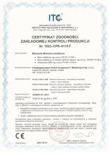 PRDiM Sieradz certyfikat